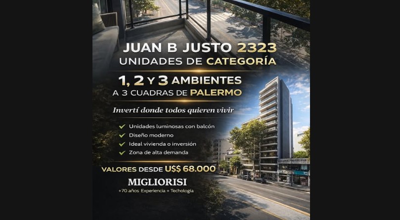 Departamento de 1 ambiente en Venta en Villa crespo