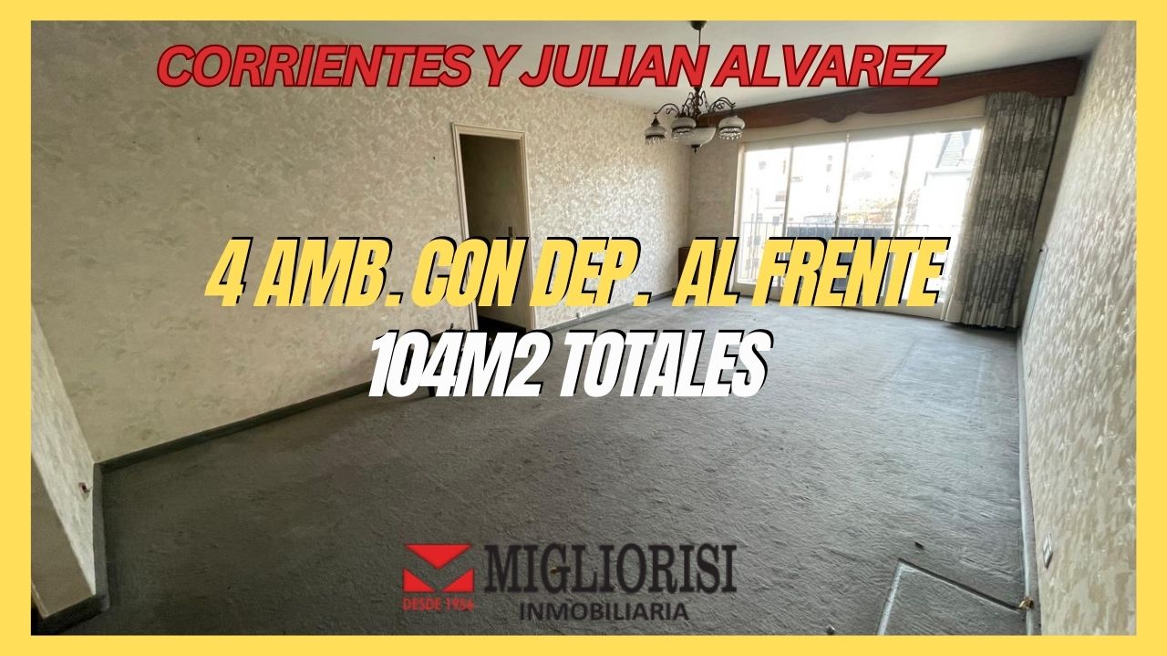 Departamento de 4 ambientes en  Venta en Villa Crespo. CORRIENTES al 5000. Imagen 1