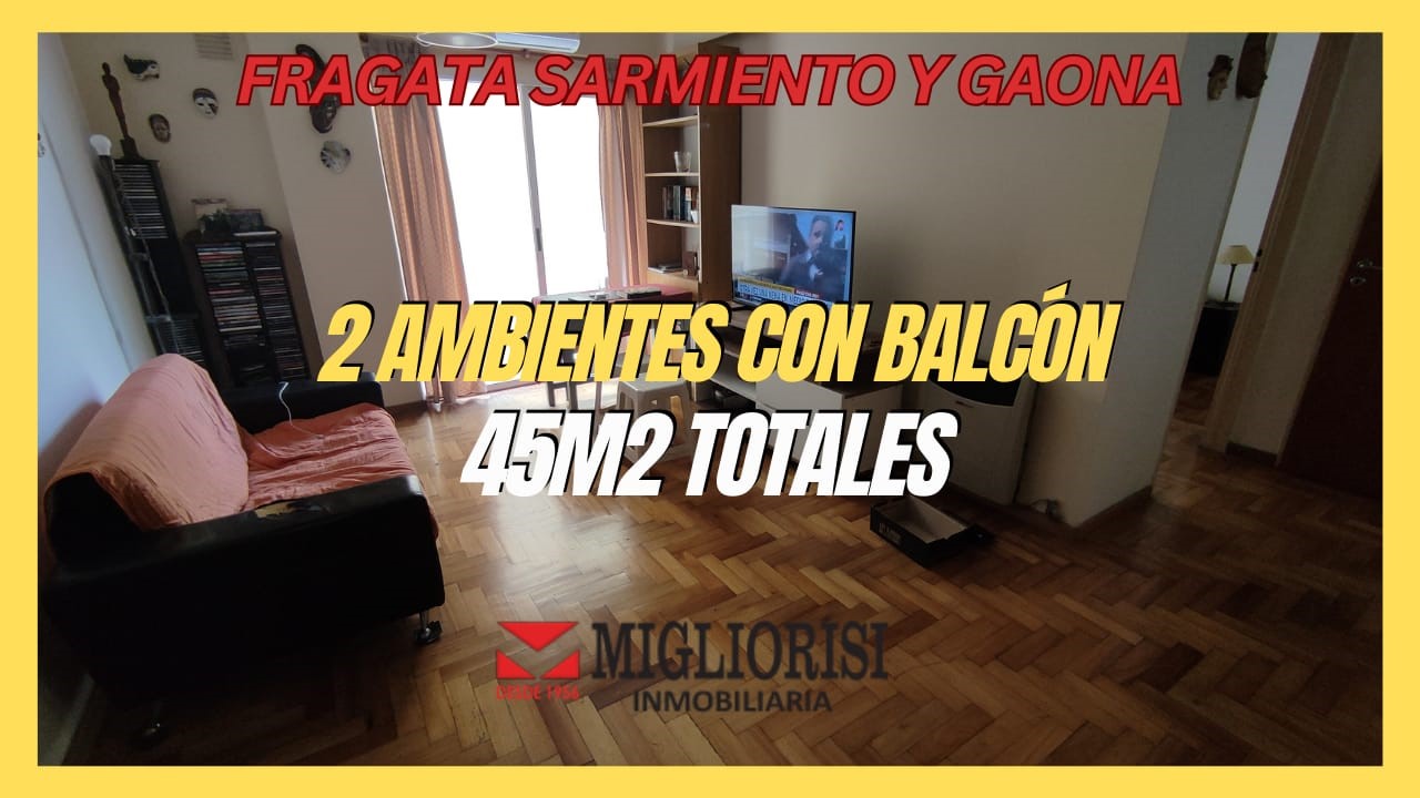 Departamento de 2 ambientes en  Venta en Caballito. FRAGATA SARMIENTO al 1000. Imagen 1