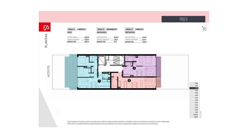 Departamento de 3 ambientes en Venta en Parque centenario