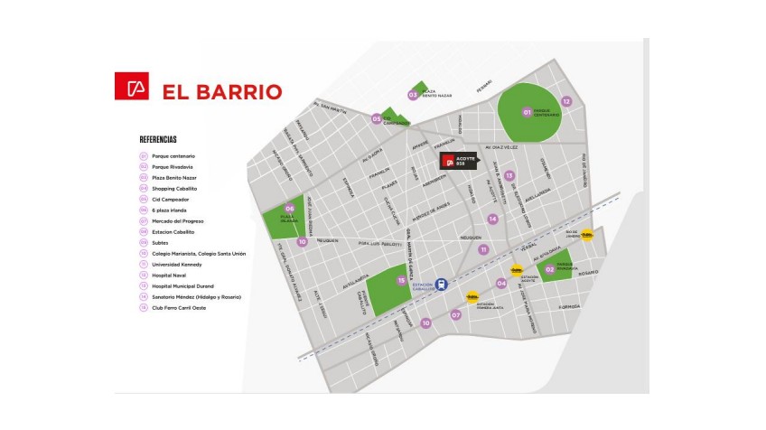 Departamento de 3 ambientes en Venta en Parque centenario