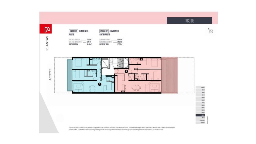 Departamento de 3 ambientes en Venta en Caballito