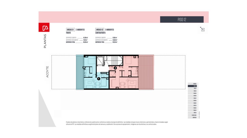 Departamento de 3 ambientes en Venta en Caballito