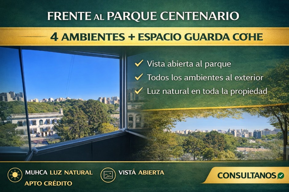 Departamento de 4 ambientes en Venta en Parque centenario