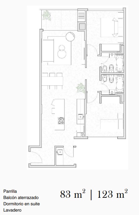 Departamento de 3 ambientes en  Venta en Palermo. BULNES al 1200. Imagen 1