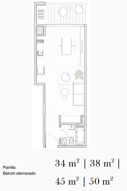 Departamento de 3 ambientes en  Venta en Palermo. BULNES al 1200. Imagen 1