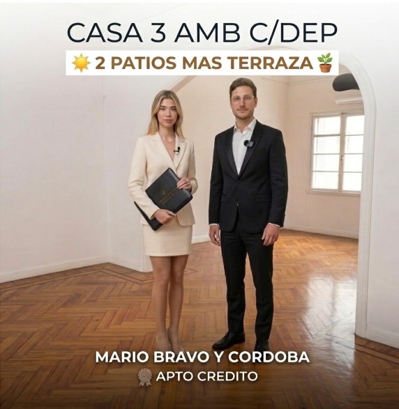 Depto.tipo casa de 3 ambientes en Alquiler en Palermo