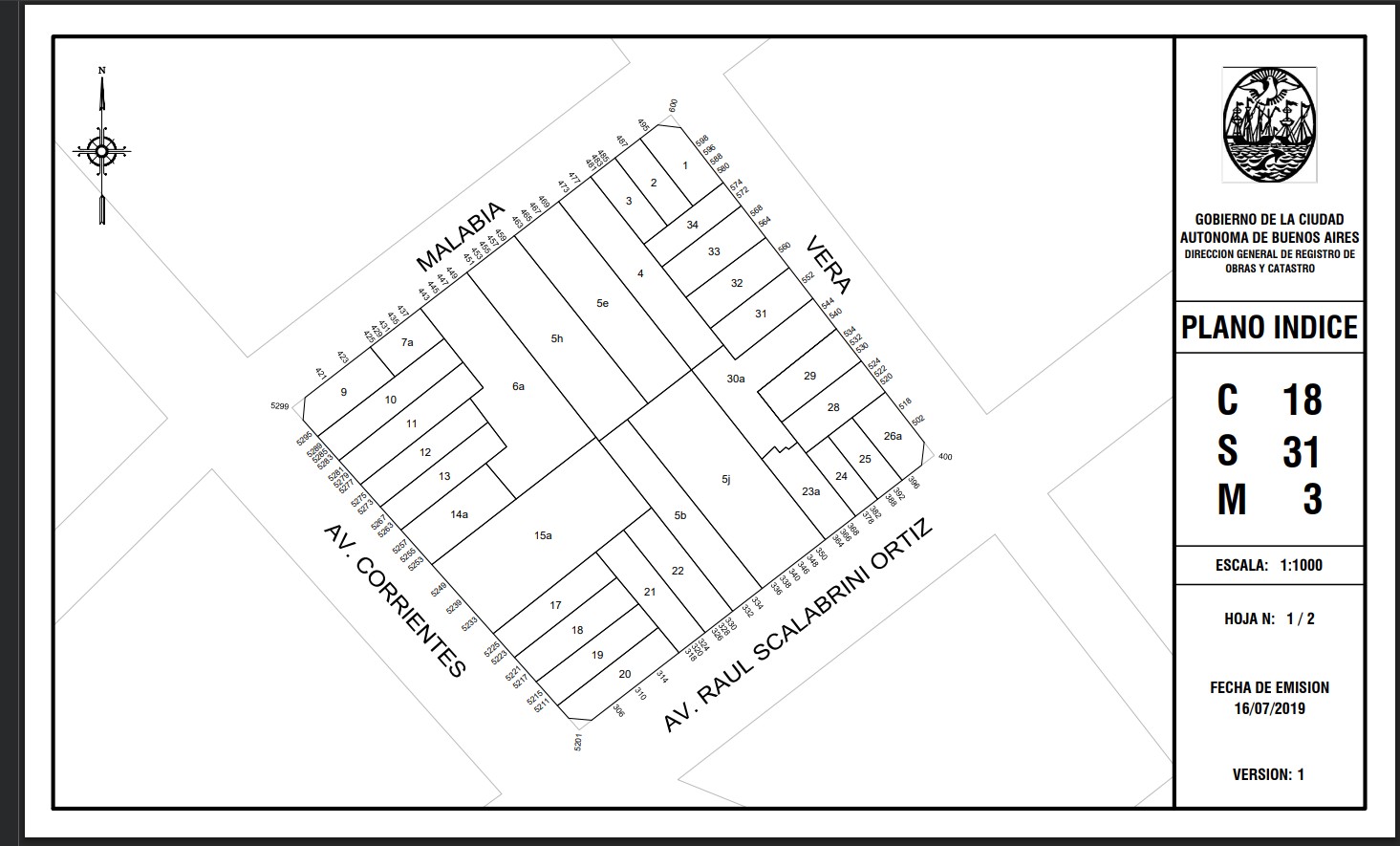 Terreno en Venta en Villa crespo