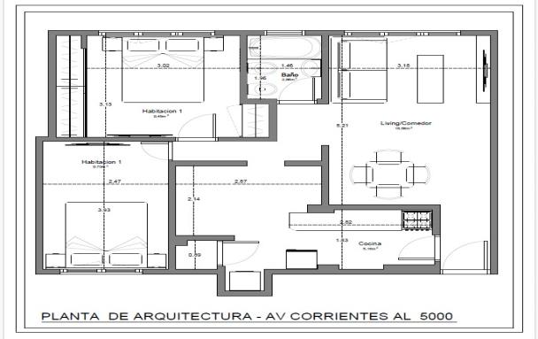Departamento de 3 ambientes en  Venta en Villa Crespo. CORRIENTES al 5000. Imagen 1